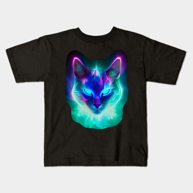 Space Cat Nyabula - Cleo Kids T-Shirt by Dream of Bunnies